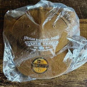 Denim Tears New Era African Diaspora Goods Fitted Cap • Brown • 2023